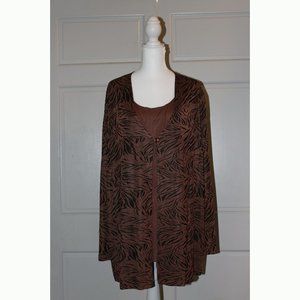 Brown Sharon Anthony Tunic (2X)